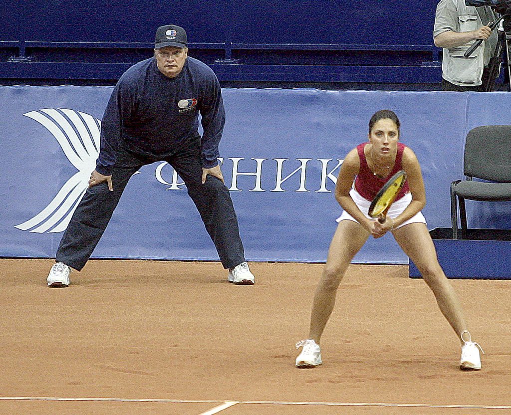Мыскина Анастасия (Россия) и Минкевич Анатолий (Россия) на Кубке Федерации Россия-США (2005)