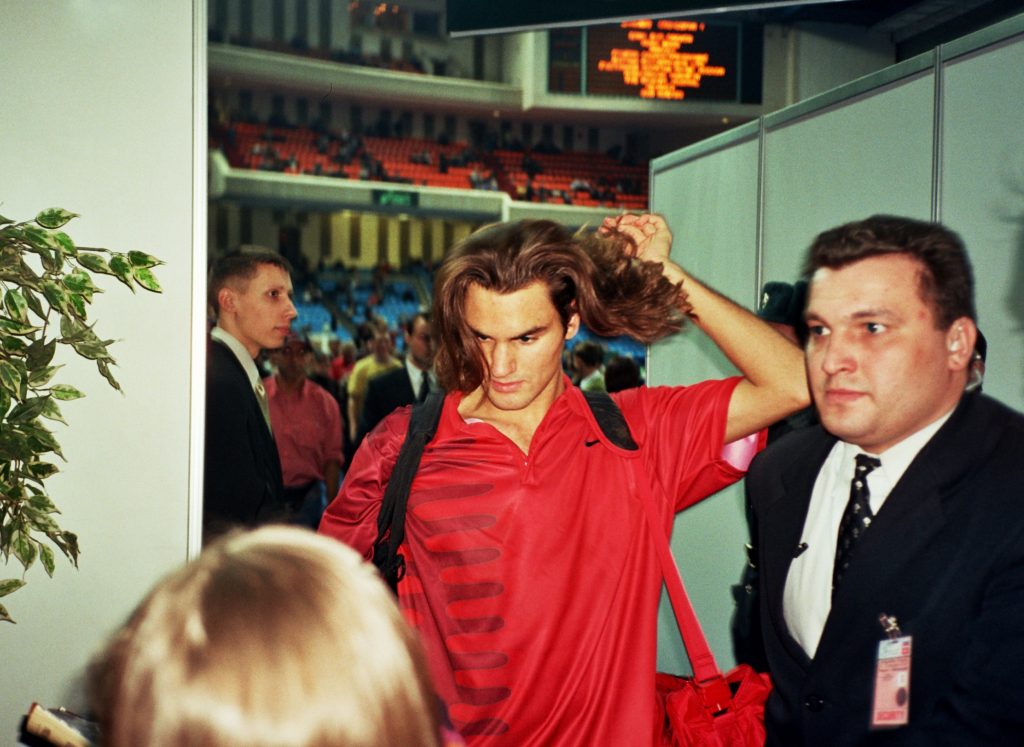 Федерер Роджер (Швейцария) на Кубке Дэвиса Россия-Швейцария 2002