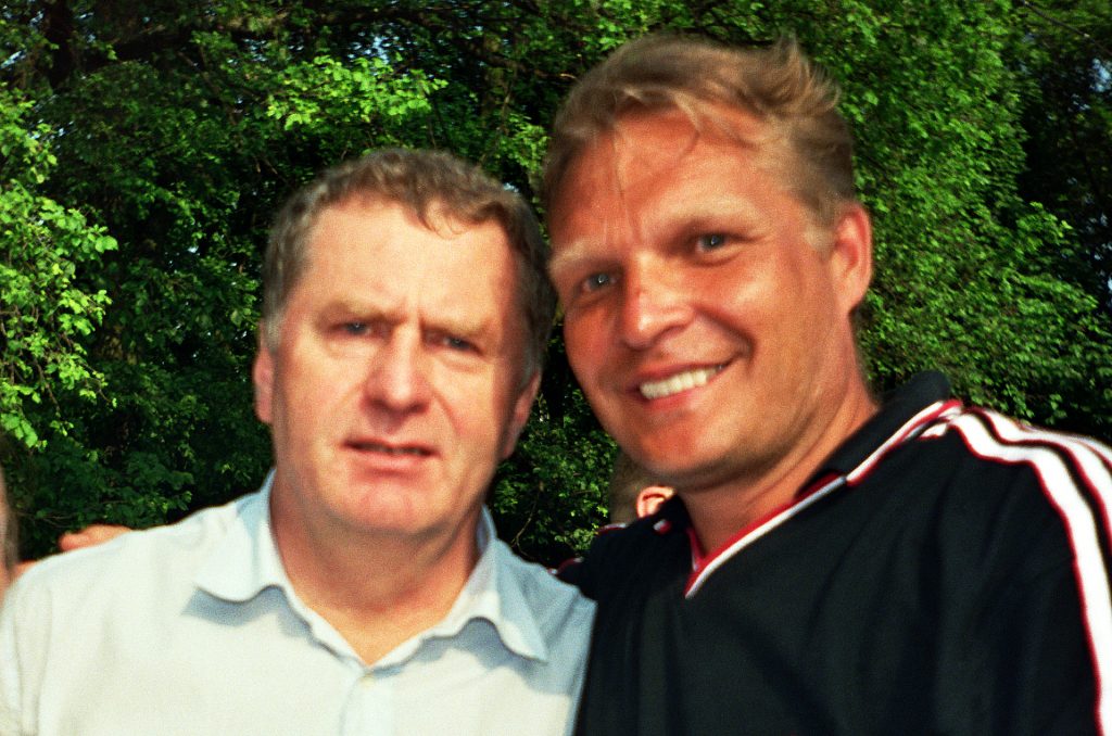 Минкевич Анатолий с Жириновским Владимиром Вольфовичем лидером партии ЛДПР в Сокольниках 1998