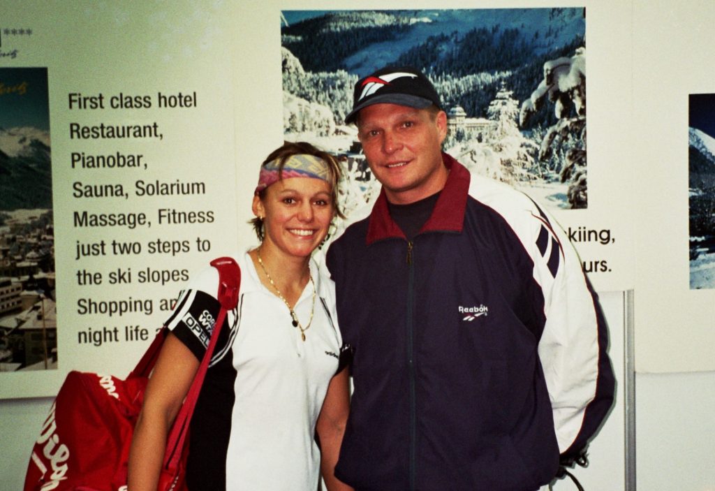 Минкевич Анатолий и Сабина Аппельманс знаменитая бельгийская теннисистка 2 ноября 1996 год