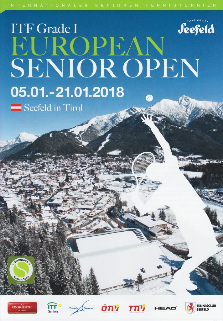 Минкевич Анатолий бронзовый призёр Чемпионата Европы по теннису 42th European Senior Open в парном разряде MD65+ вместе с Martin Gereske (GER)   Seefeld/Tirol, Austria 5-21 января 2018 год