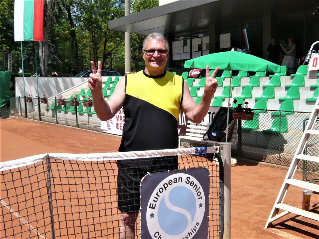 Минкевич Анатолий победитель Чемпионата Европы по теннису European Senior Championships в одиночном разряде MS60+ (consolation) Sofia Bulgaria 27.04-03.05.2013   